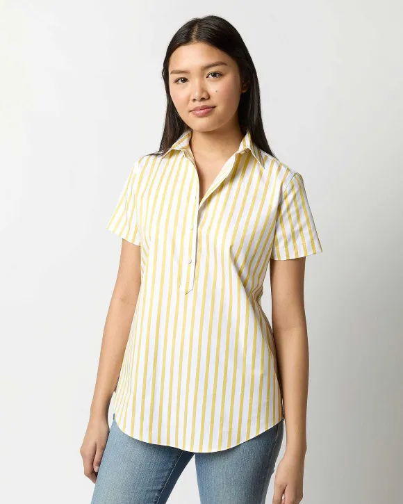 Short-Sleeved Tomboy Popover Shirt