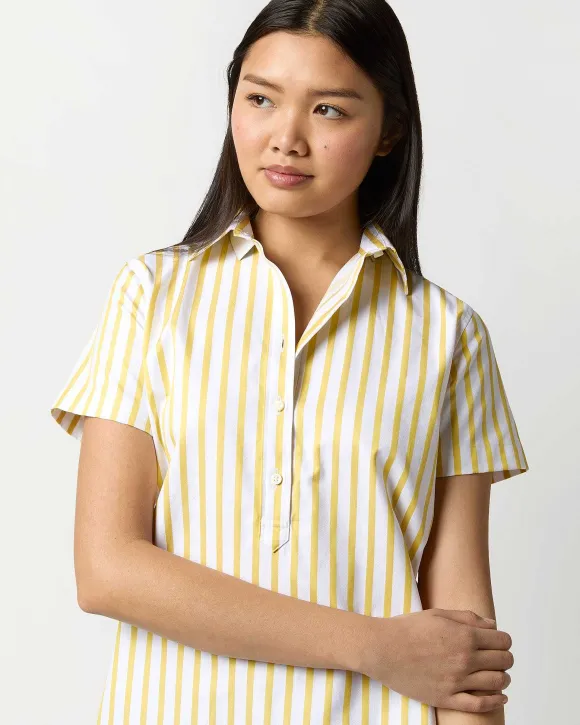 Short-Sleeved Tomboy Popover Shirt