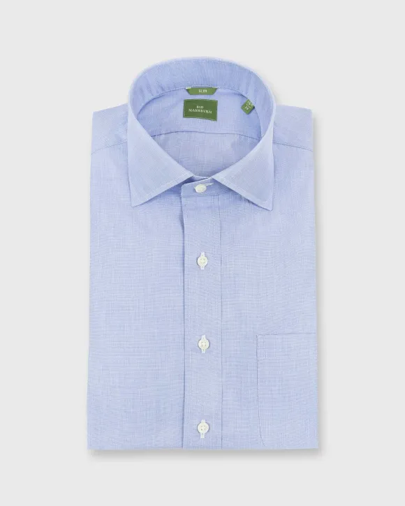 Slim-Fit Spread Collar Dress Shirt