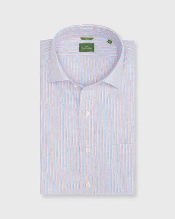 Slim-Fit Spread Collar Sport Shirt