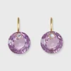 Small Round Gem Earrings