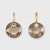Small Round Gem Earrings