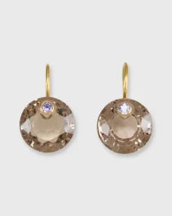 Small Round Gem Earrings