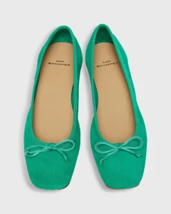 Square-Toe Ballet Flat