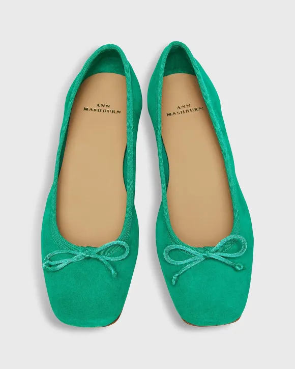 Square-Toe Ballet Flat