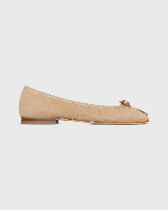 Square-Toe Ballet Flat