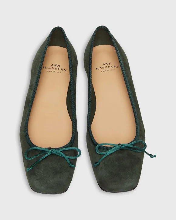 Square-Toe Ballet Flat