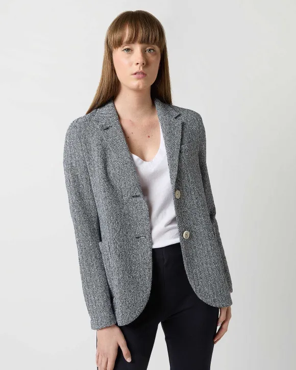 Stand-Up Collar Blazer