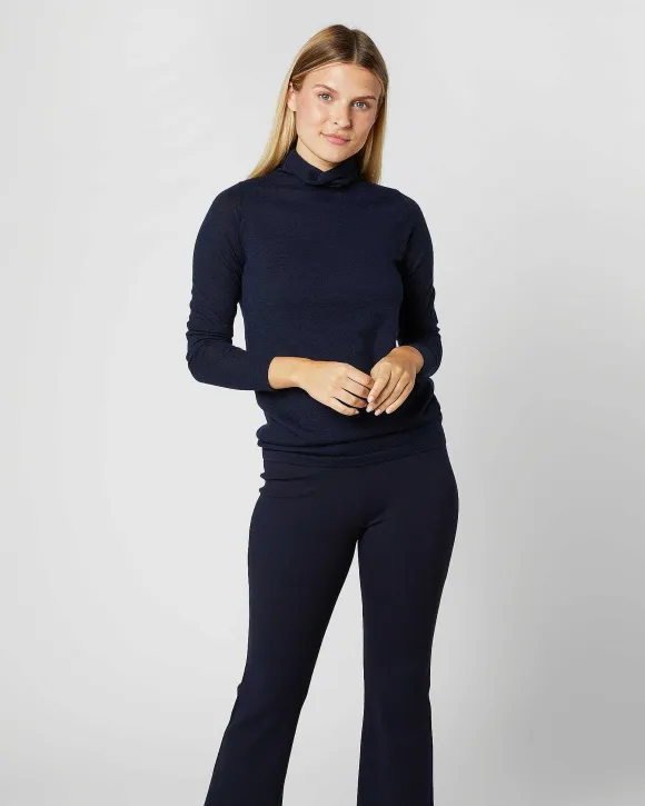 Superfine Funnel-Neck Sweater