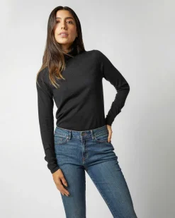 Superfine Funnel-Neck Sweater