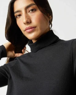 Superfine Funnel-Neck Sweater