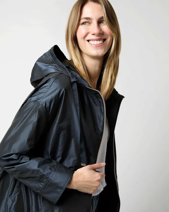 Techno Taffeta A-Line Parka
