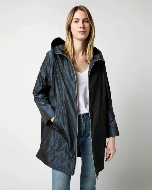 Techno Taffeta A-Line Parka