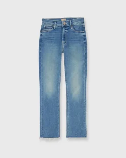The Mid Rise Dazzler Ankle Fray Jean