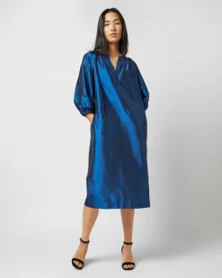 Trapunto Blouson Dress