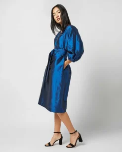 Trapunto Blouson Dress