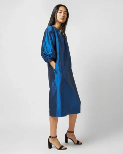 Trapunto Blouson Dress