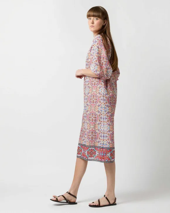 Trapunto Blouson Dress