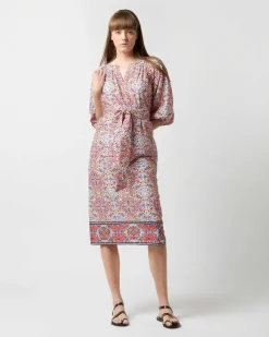 Trapunto Blouson Dress