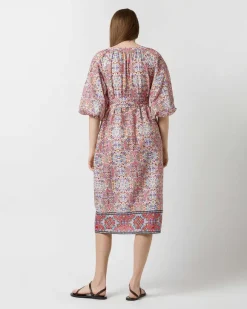 Trapunto Blouson Dress