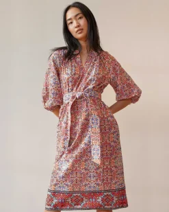 Trapunto Blouson Dress