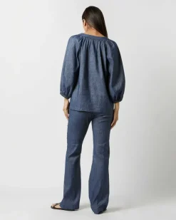 Trapunto Blouson Top