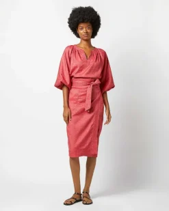 Trapunto Blouson Top