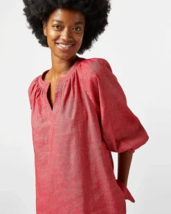 Trapunto Blouson Top