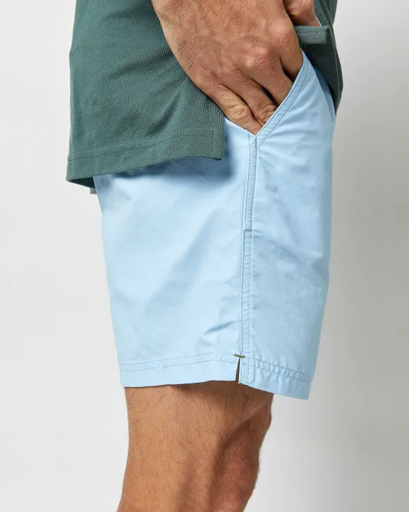 Zip-Front Mid-Length Swim Short