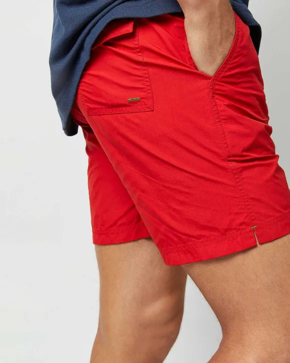 Zip-Front Mid-Length Swim Short