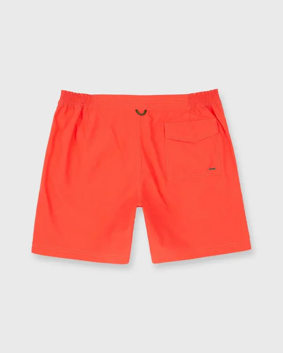 Zip-Front Mid-Length Swim Short