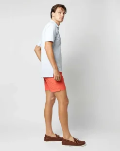 Zip-Front Mid-Length Swim Short