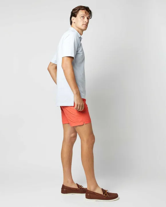 Zip-Front Mid-Length Swim Short