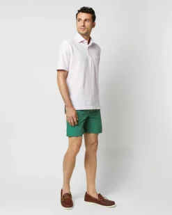 Zip-Front Mid-Length Swim Short